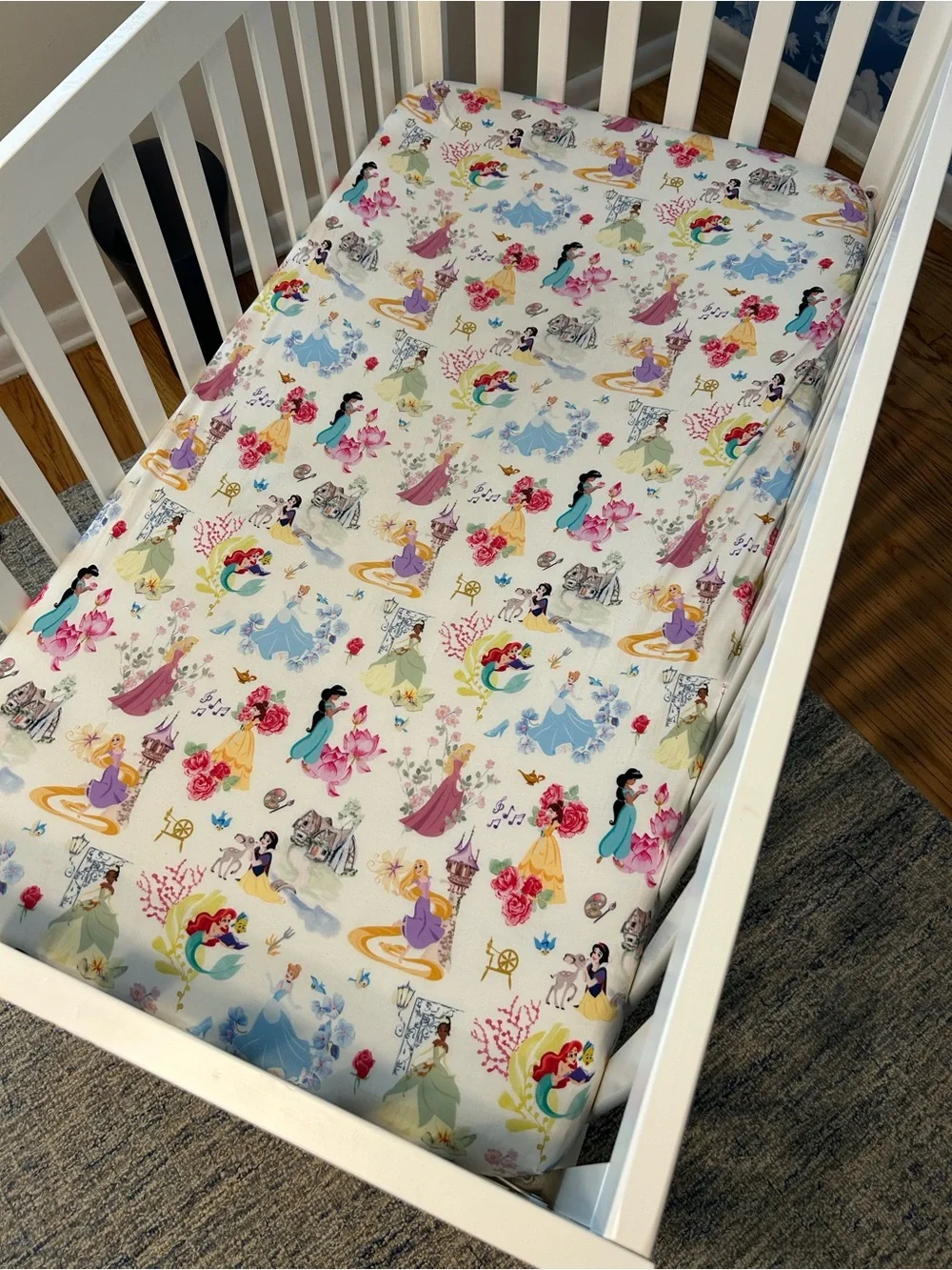 RARE Posh Peanut Disney Princess Standard Cribsheet